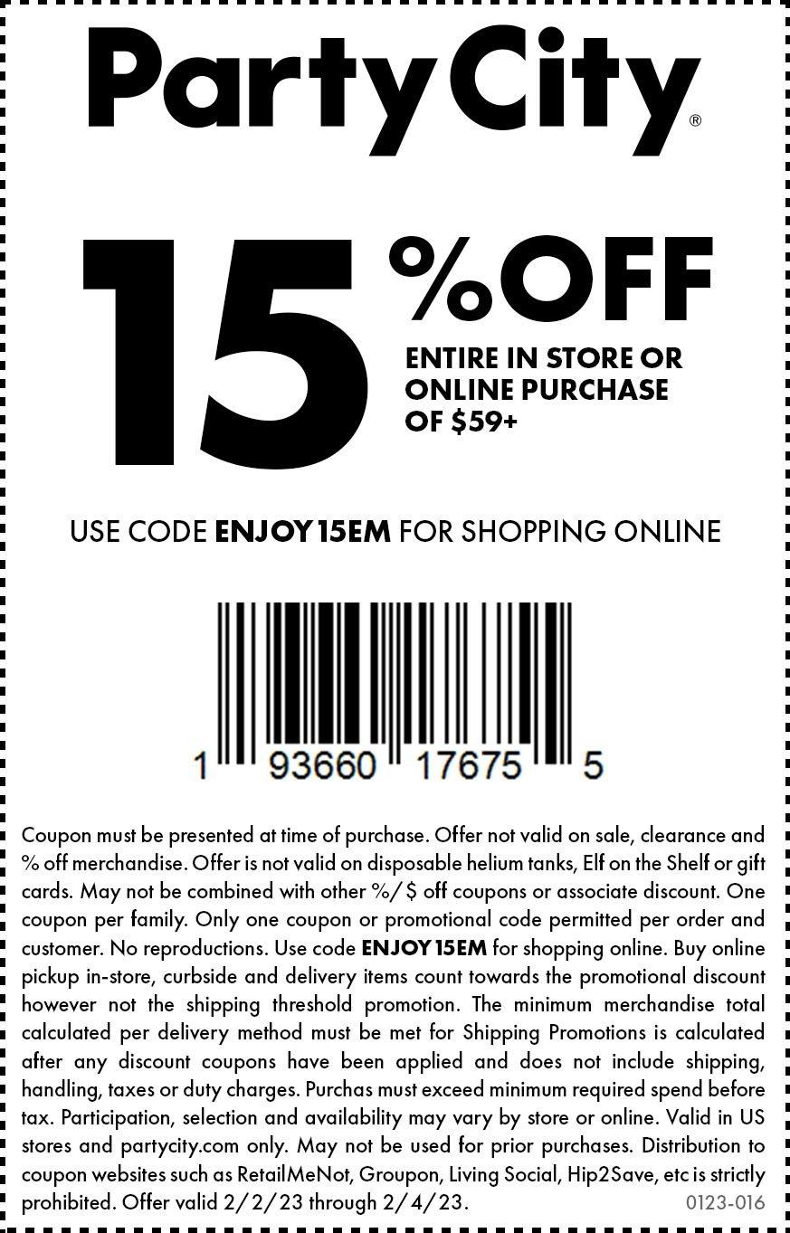 Party City Coupon Party City