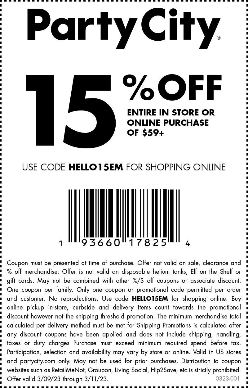 Party City Coupon | Party City