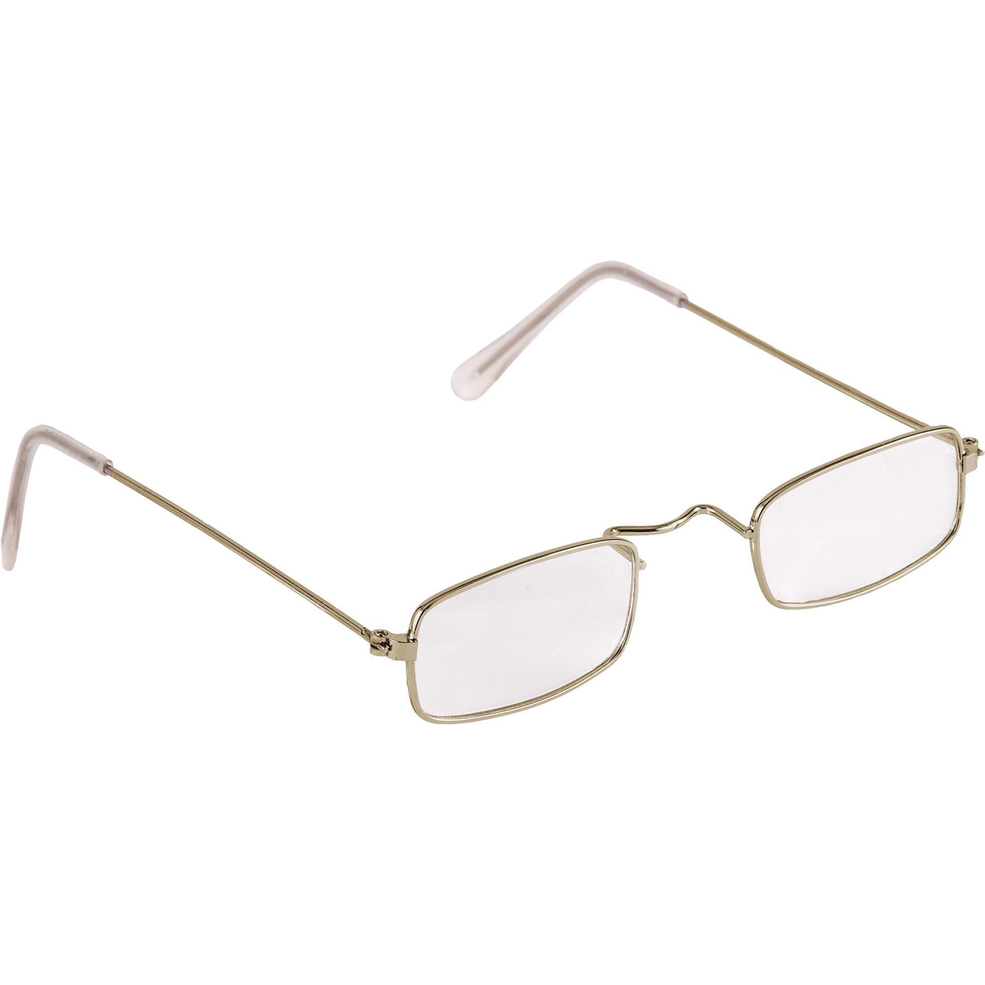 Gold Granny Glasses 4in X 1in Party City