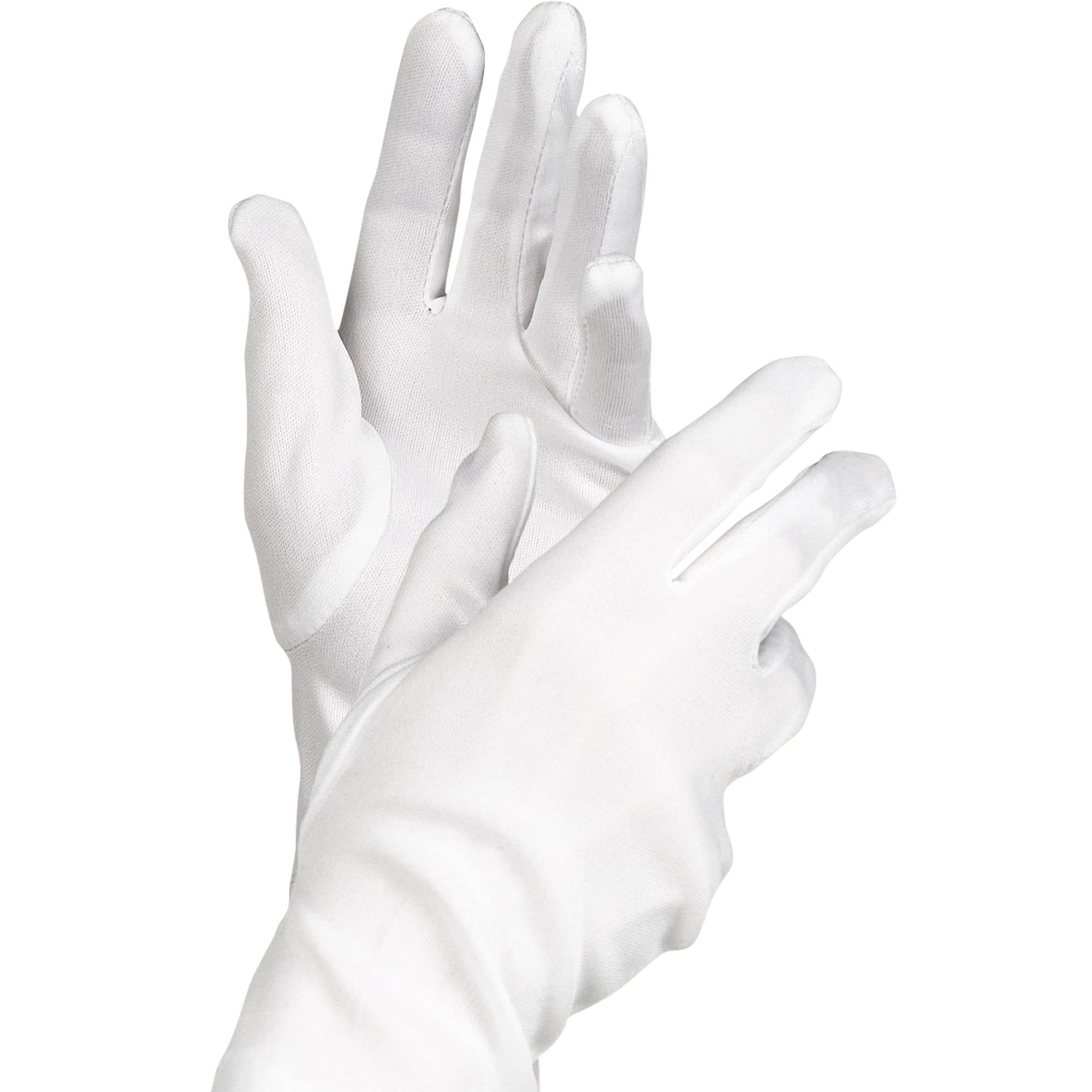 Adult Long White Gloves Deluxe