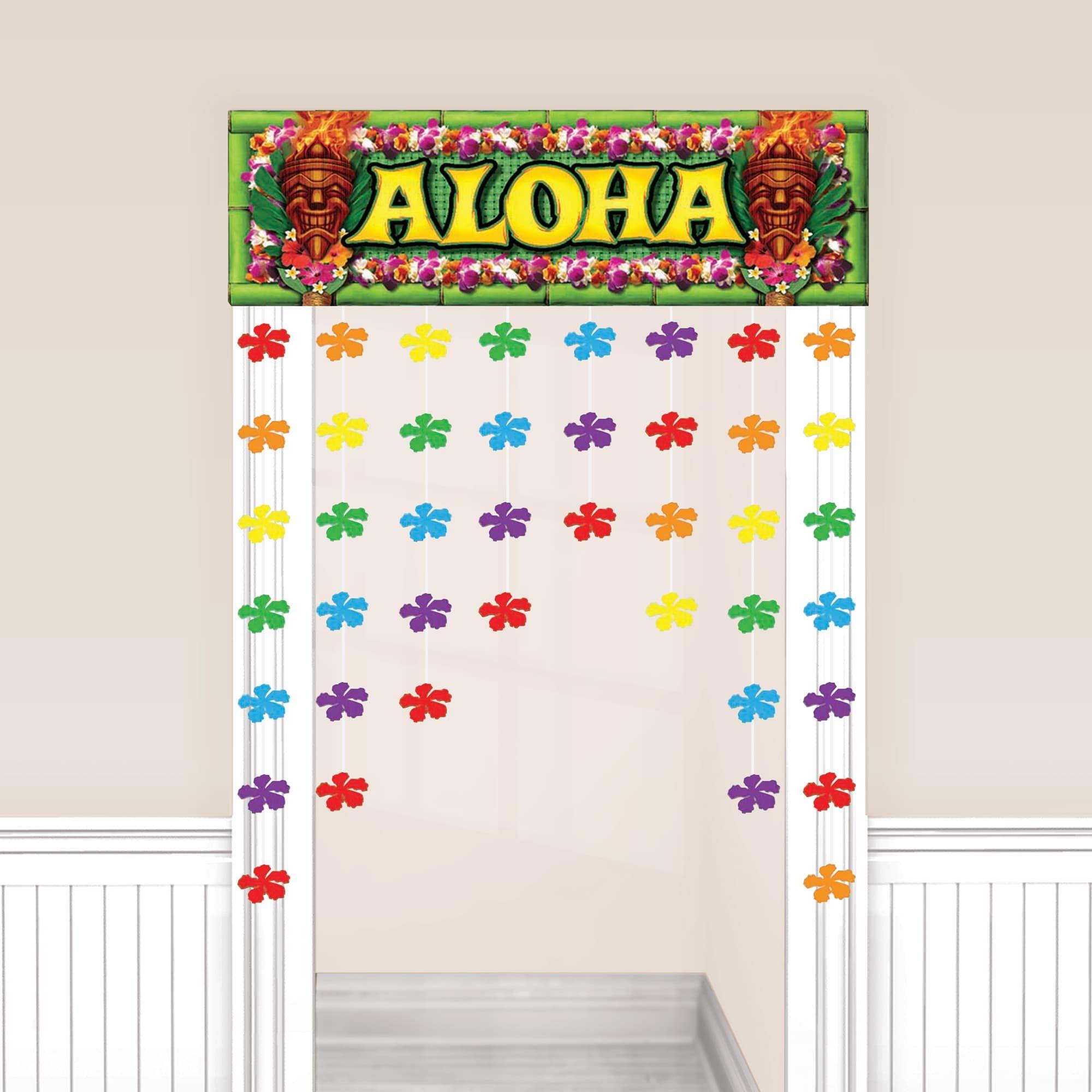 Aloha Floral Door Curtain