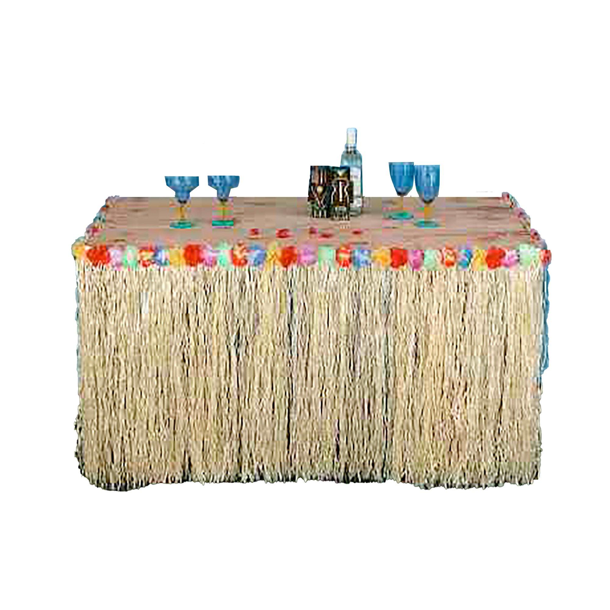 Hawaiian Table Skirt - Natural