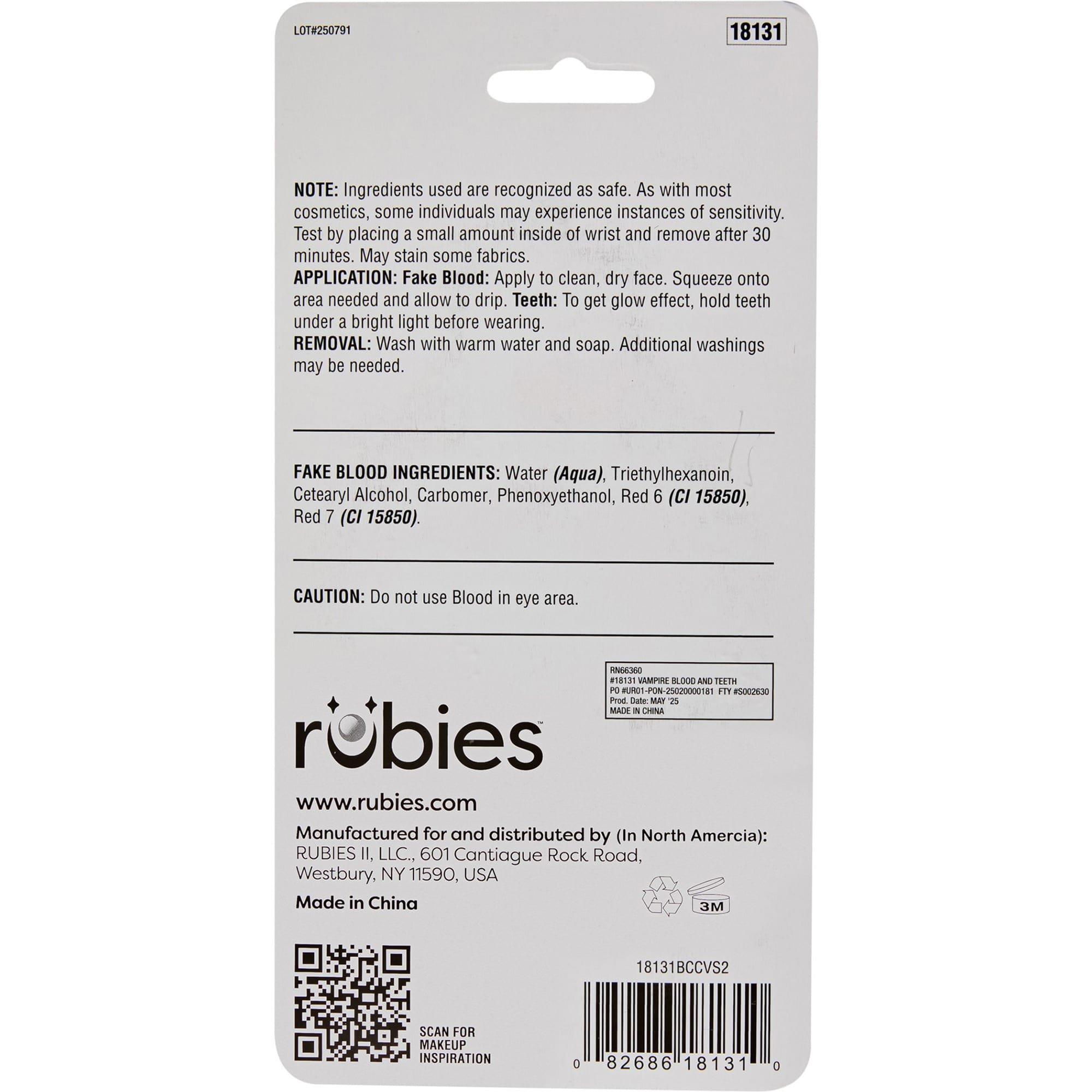 Vampire Blood And Teeth