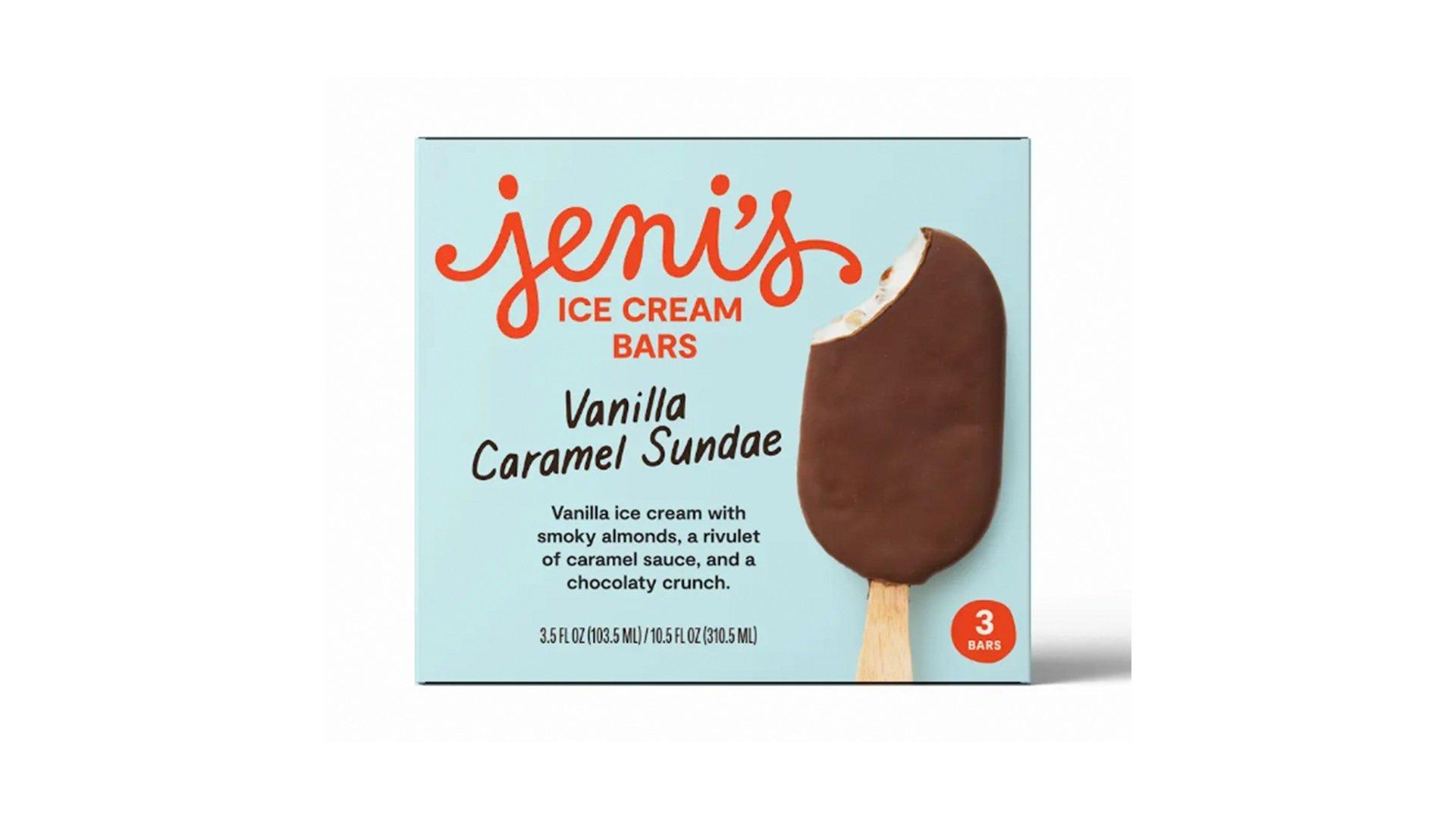 Jeni's Ice Creams Vanilla Caramel Sundae Bars (3.5 oz x 3 ct)