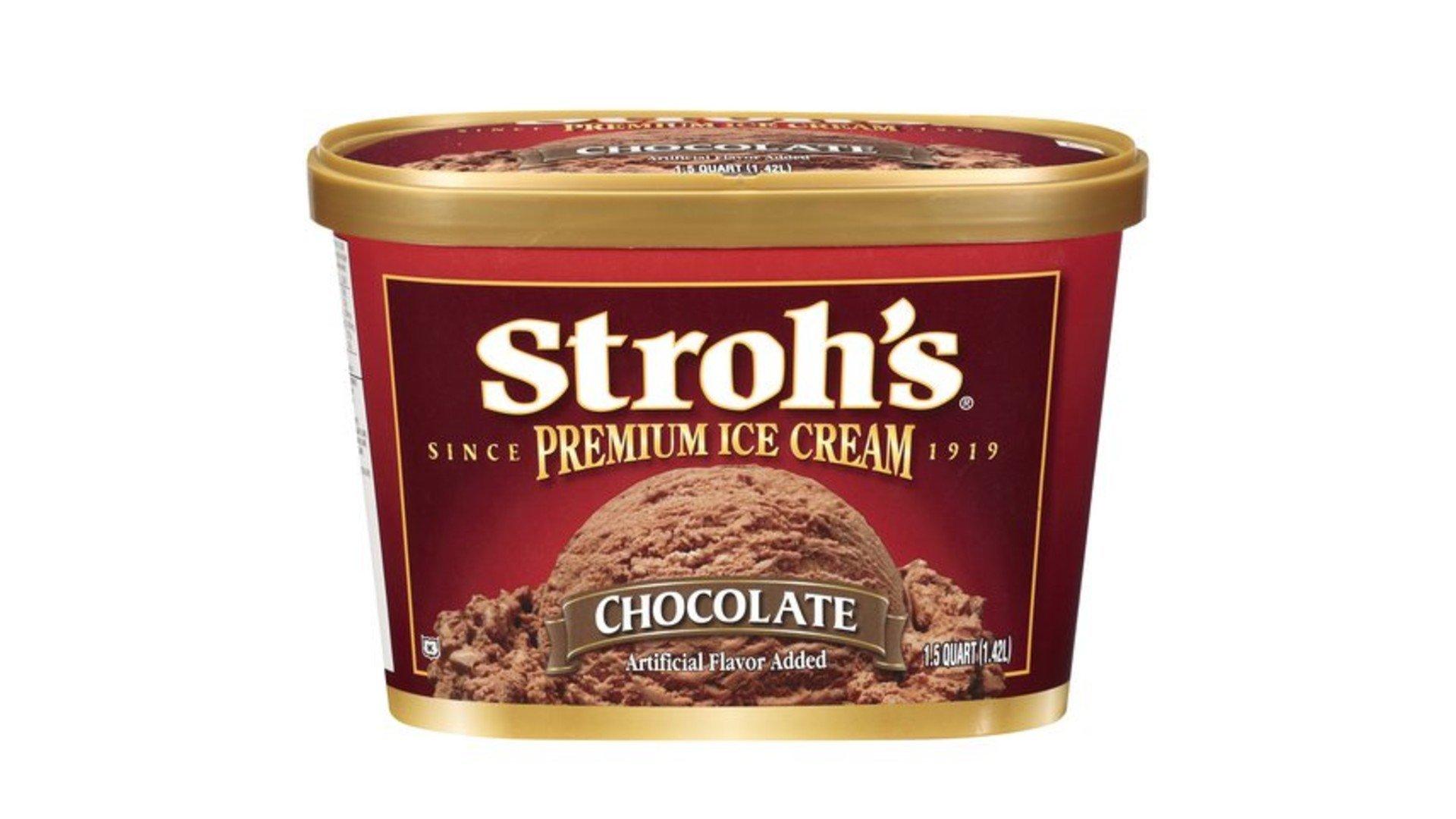 Stroh's Premium Ice Cream Chocolate (1.5 qt)