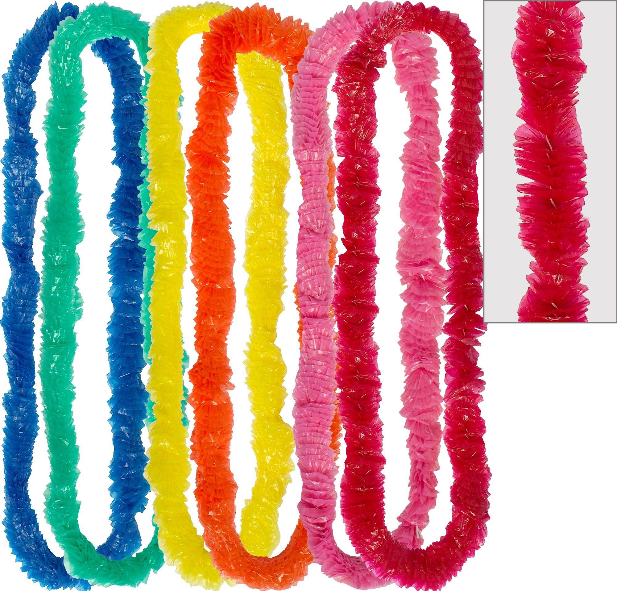 Colorful Poly Leis 50ct