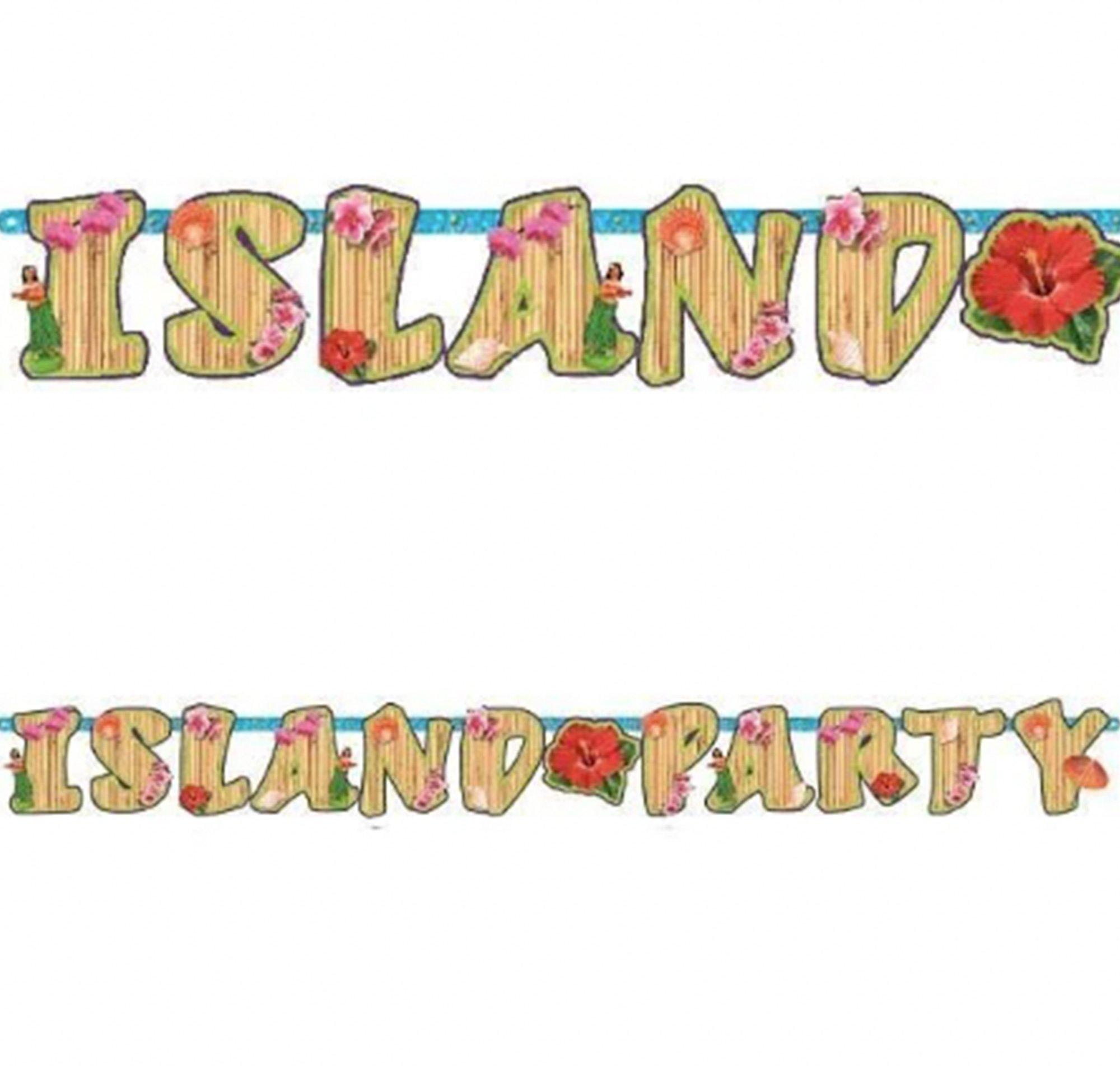 Island Party Letter Banner, 6.5ft