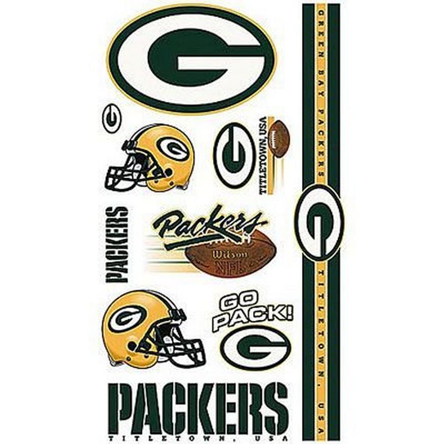 Green Bay Packers Tattoos 10ct