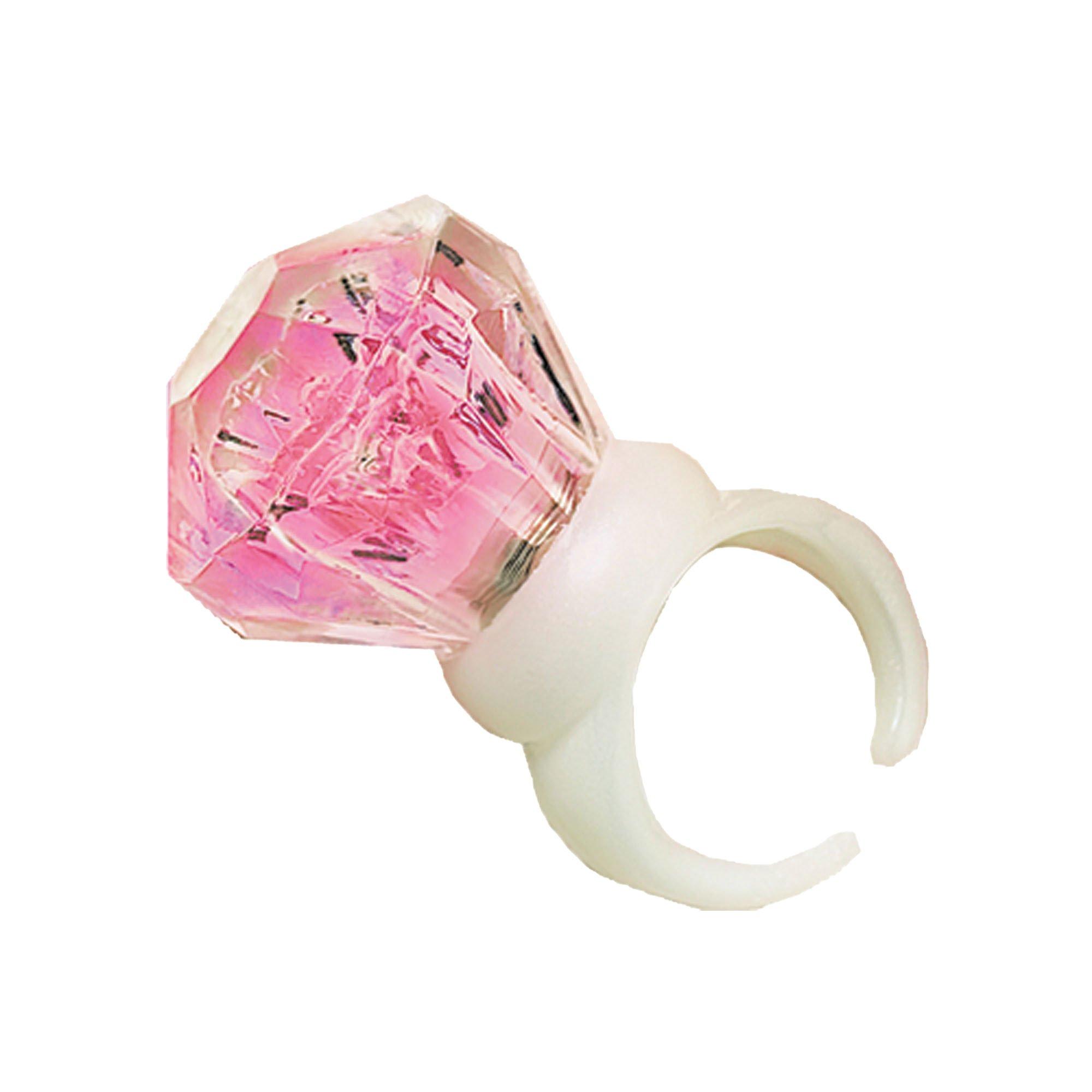 Light-Up Mega-Carat Plastic Diamond Ring