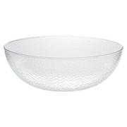 CLEAR Hammered Plastic Bowl
