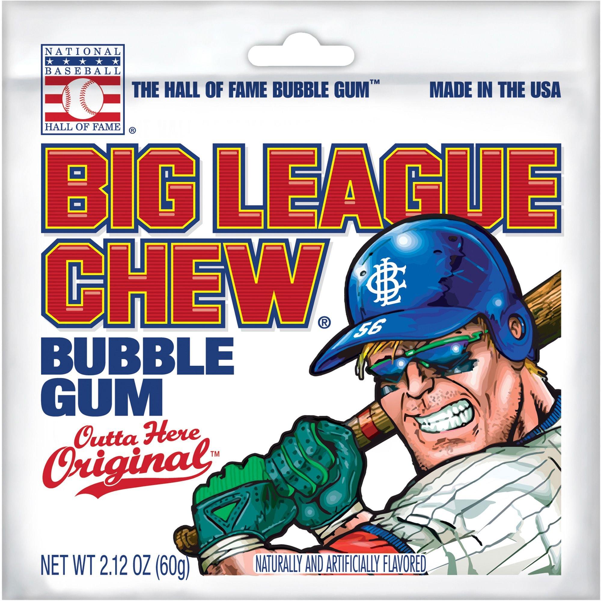 Big League Chew Gum Cotton Candy 2.12oz pack or 12ct box