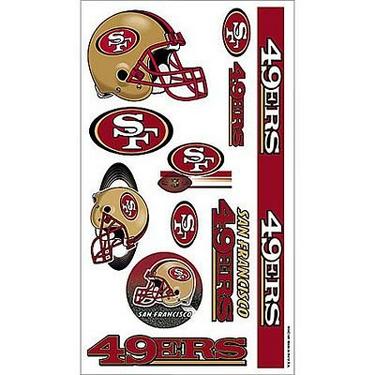 San Francisco 49ers Face Face Decals, 7ct