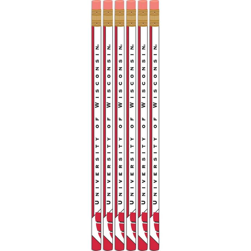 Wisconsin Badgers Pencils 6ct