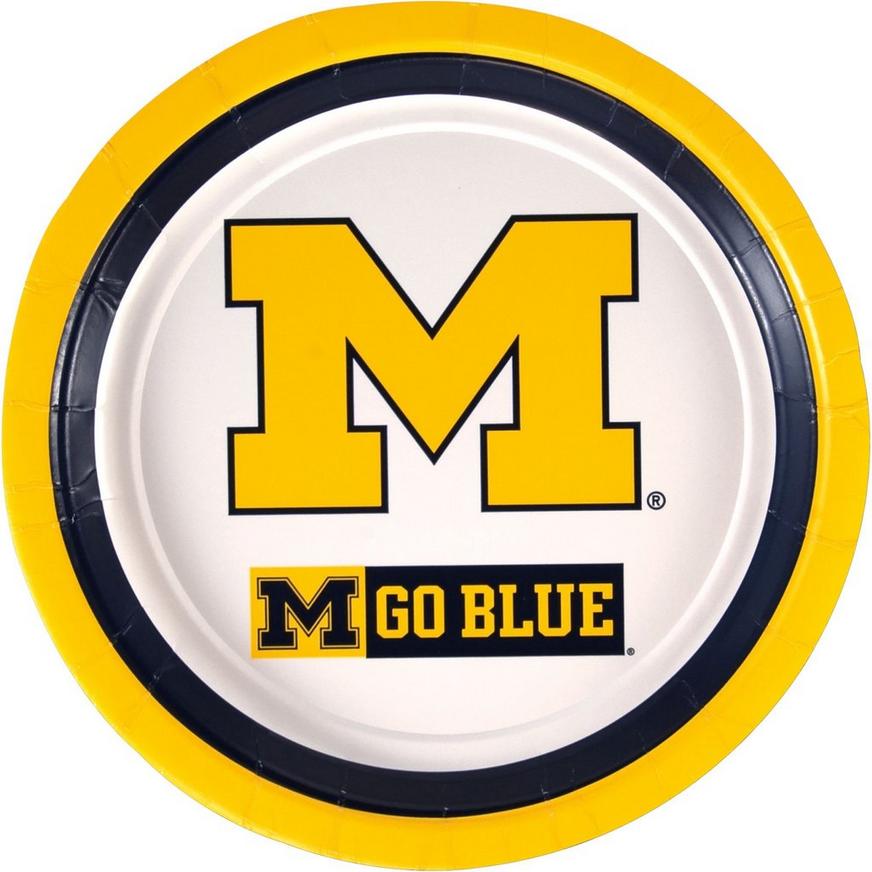 Michigan Wolverines Lunch Plates 10ct