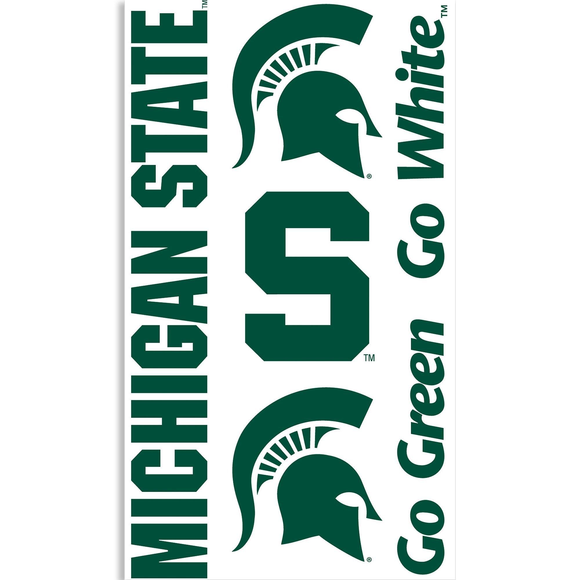 Michigan State Spartans Face Face Decals 7ct Party City