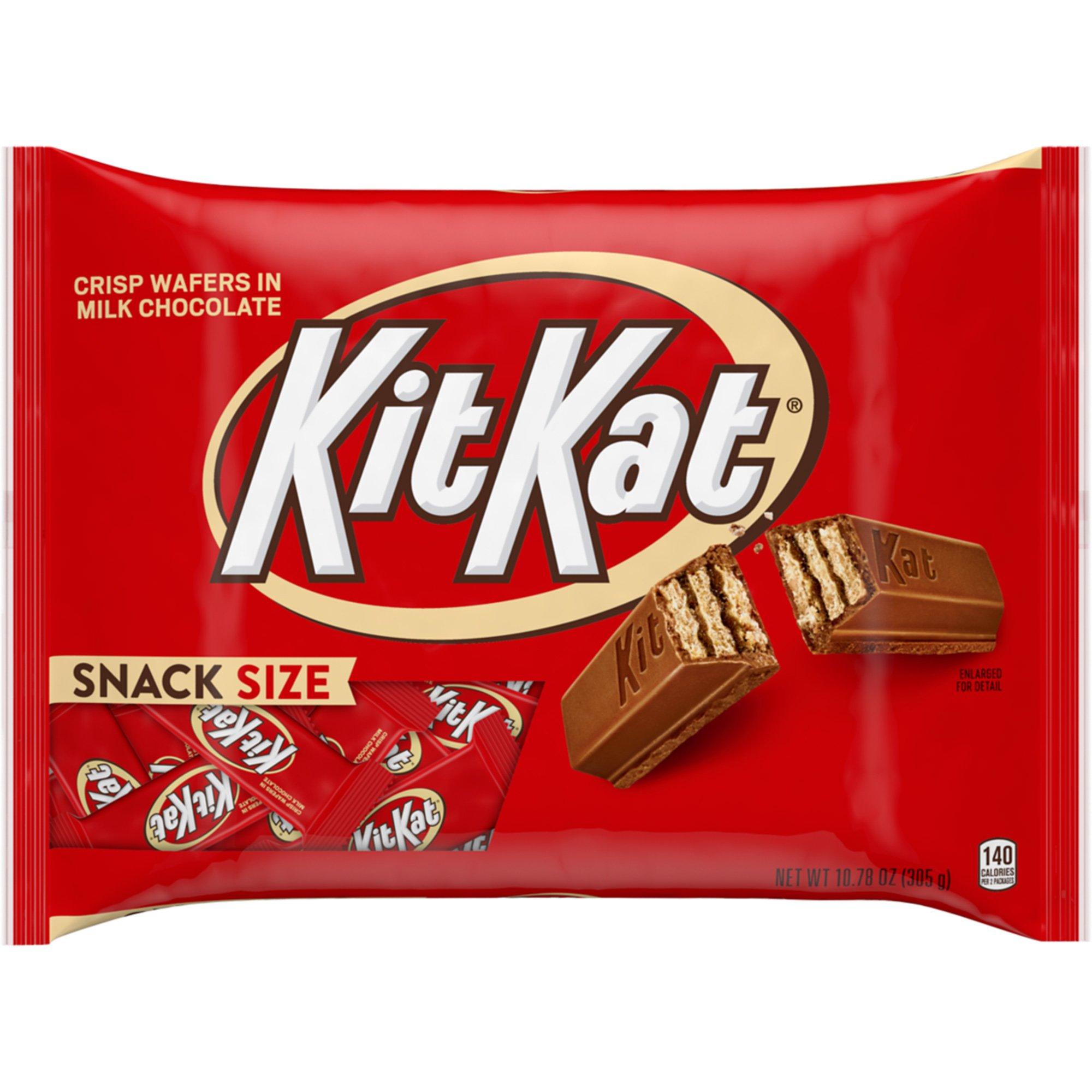 Milk Chocolate Snack Size Kit Kat Bars Bag, 21pc