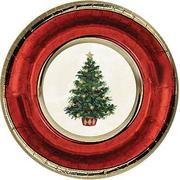 Classic Christmas Tree Dessert Plates 8ct