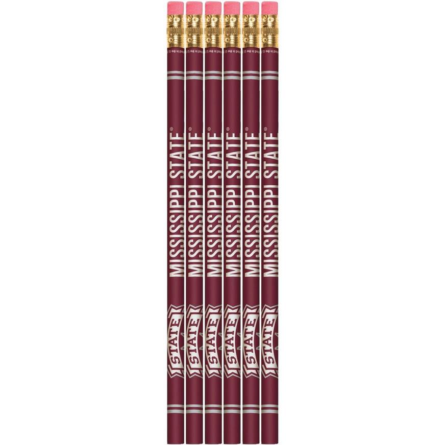 Mississippi State Bulldogs Pencils 6ct