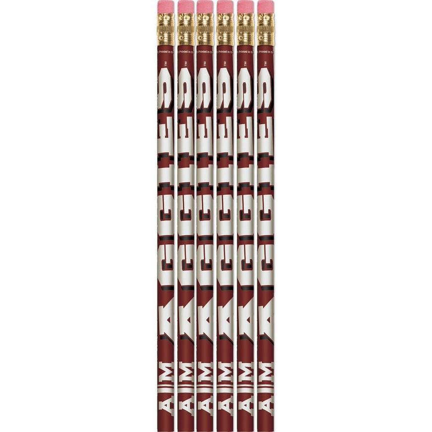 Texas A&M Aggies Pencils 6ct