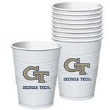 Georgia Tech Yellow Jackets Plastic Cups 8ct