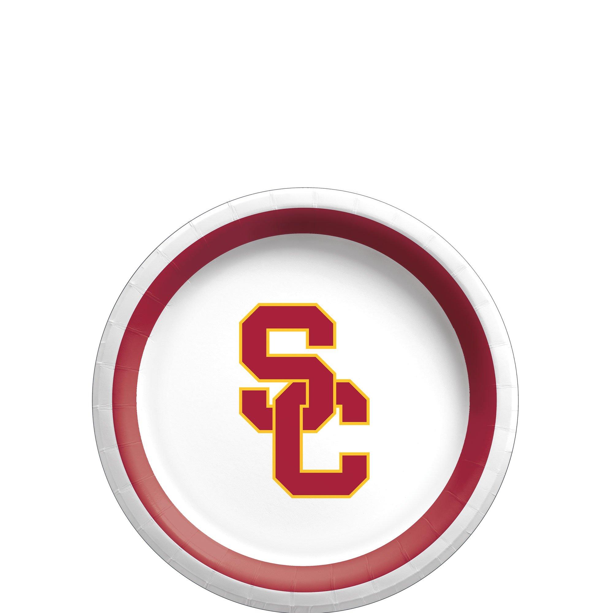 USC Trojans Dessert Plates 12ct