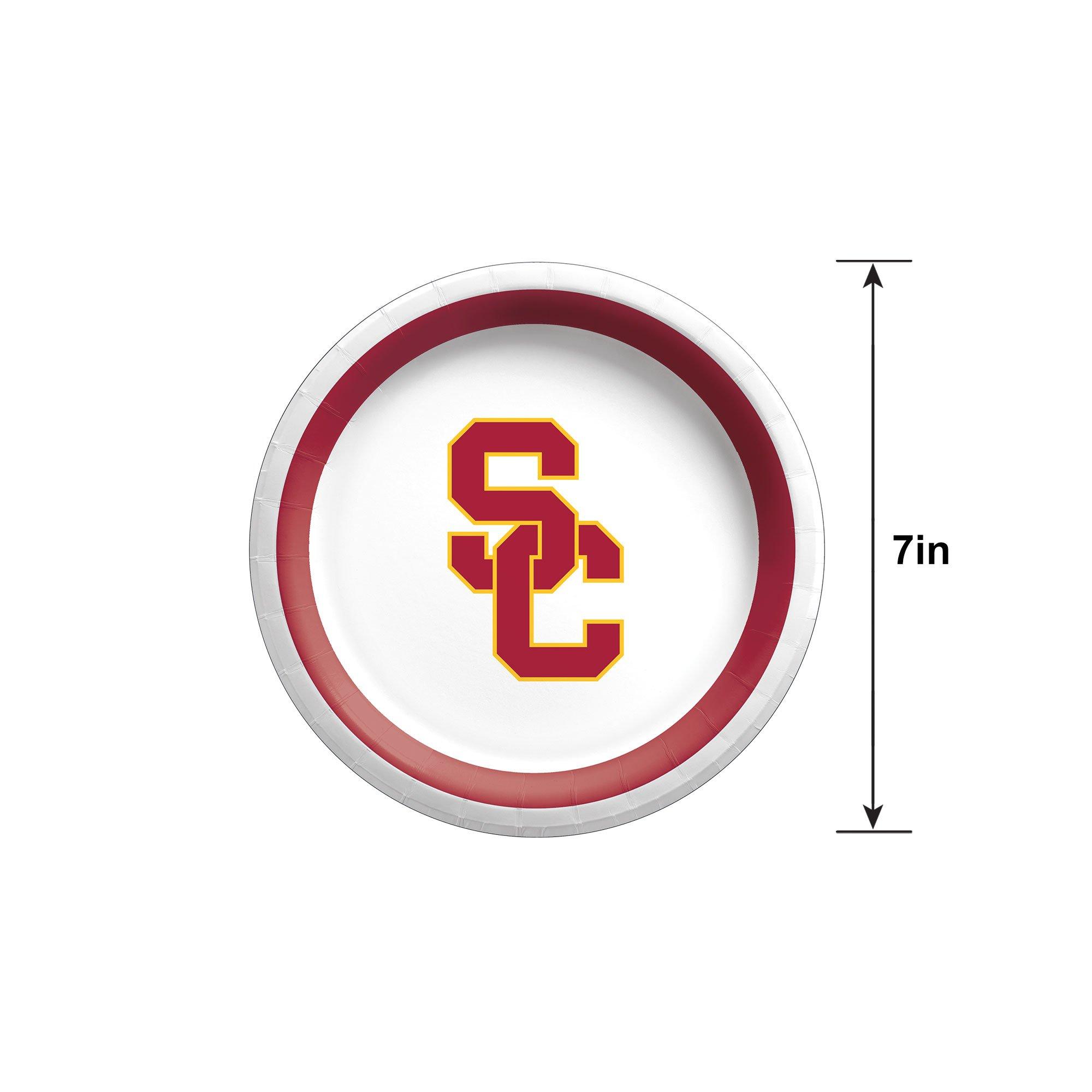 USC Trojans Dessert Plates 12ct