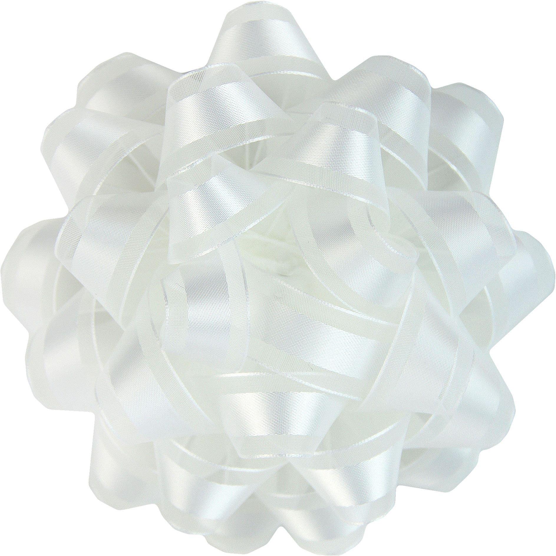 Sheer White Ribbon Gift Bow 4in Party City