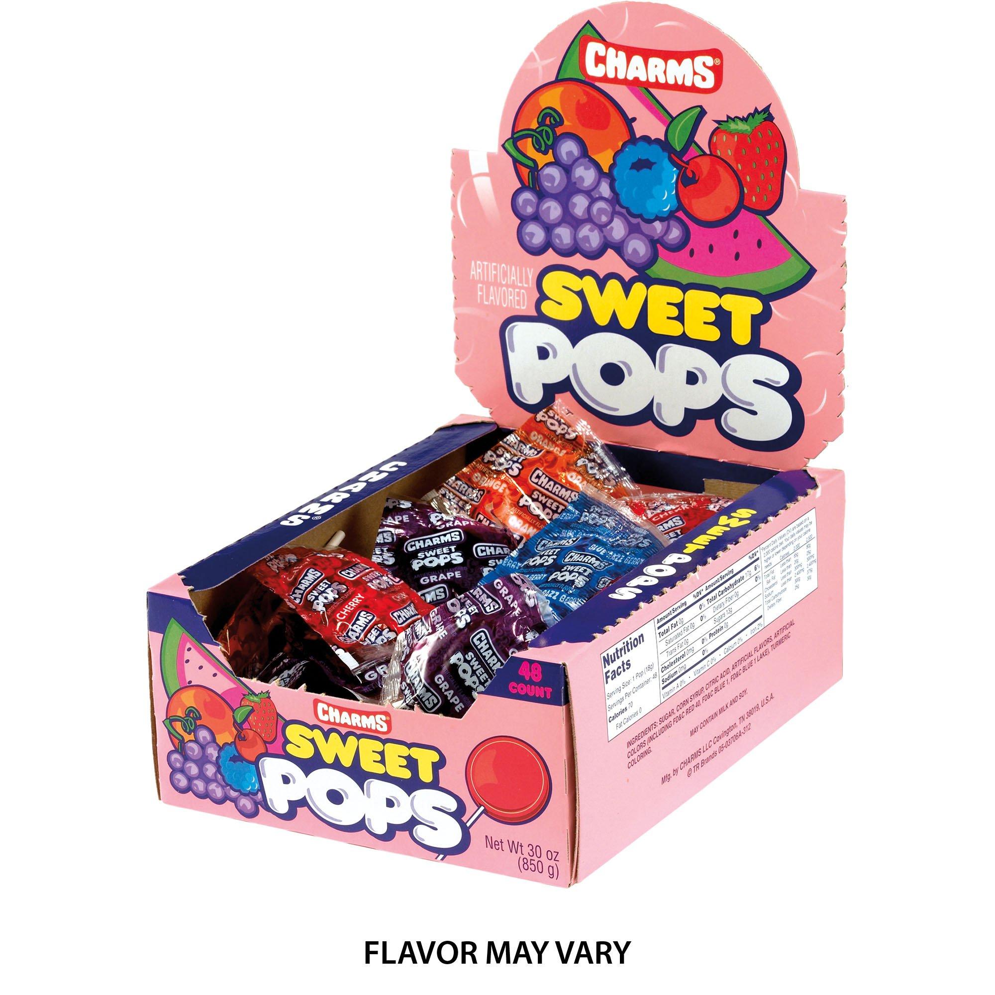 Charms Sweet Pop, 1.95 Lb, Assorted Flavors, 48/box