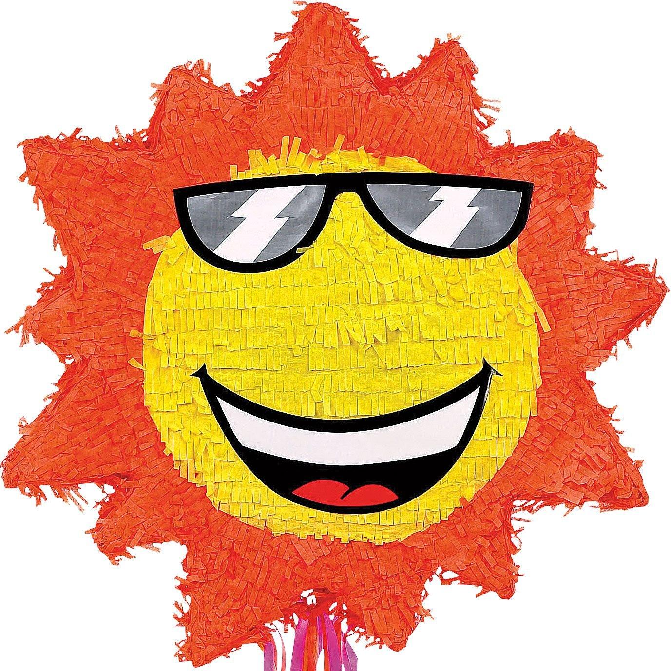 Pull String Sun Pinata 18 1/2in x 19 3/4in x 3in Party City