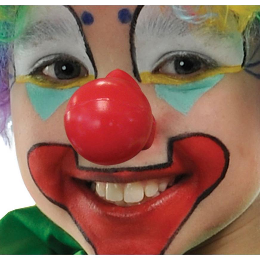 Red Squeaking Honking Clown Nose Circus Carnival Rubber Costume Accessory