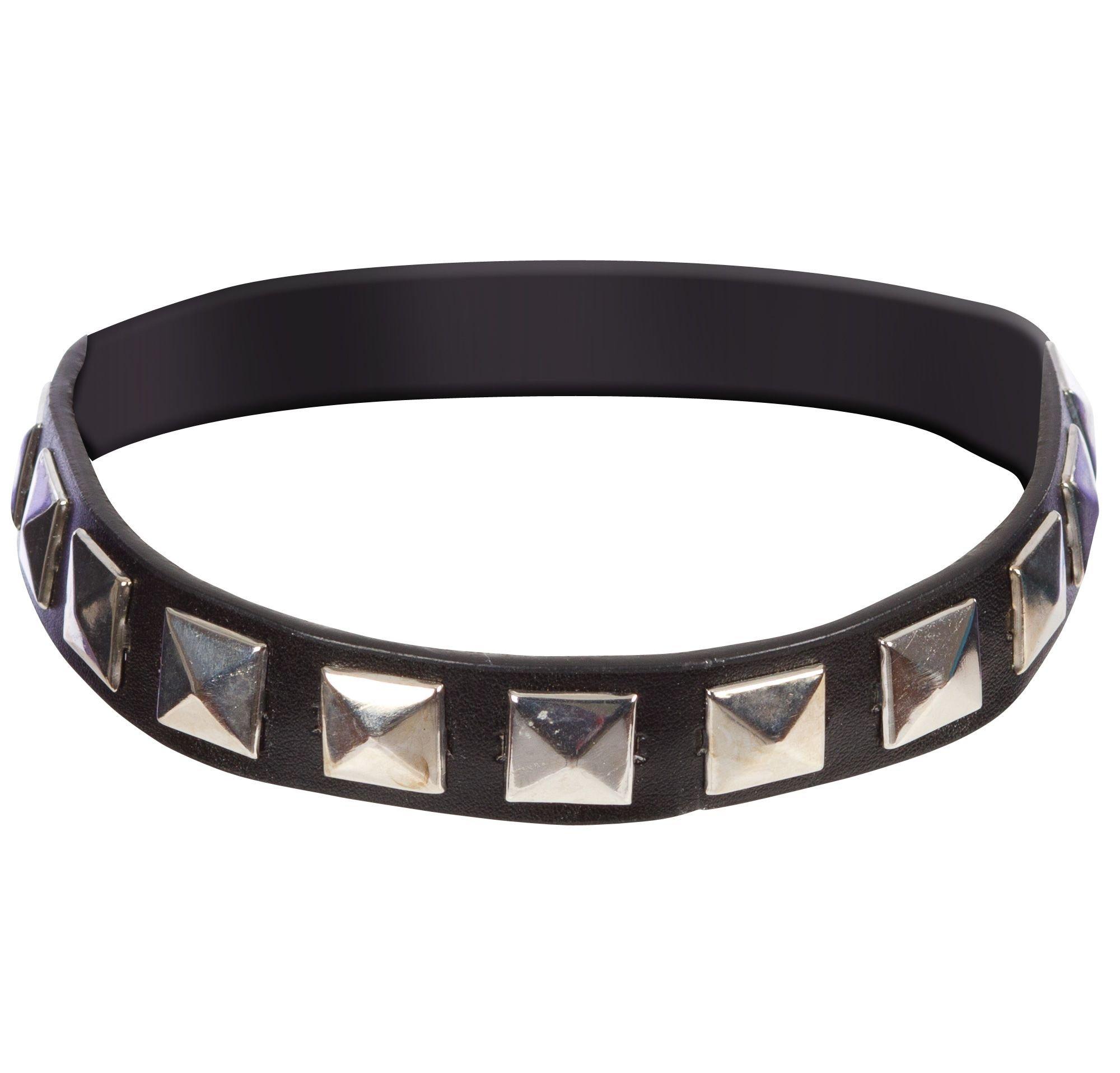 maikun Punk Choker Necklace, PU Leather Goth Choker Collar with Black Studded Punk Rock Rivet Collar