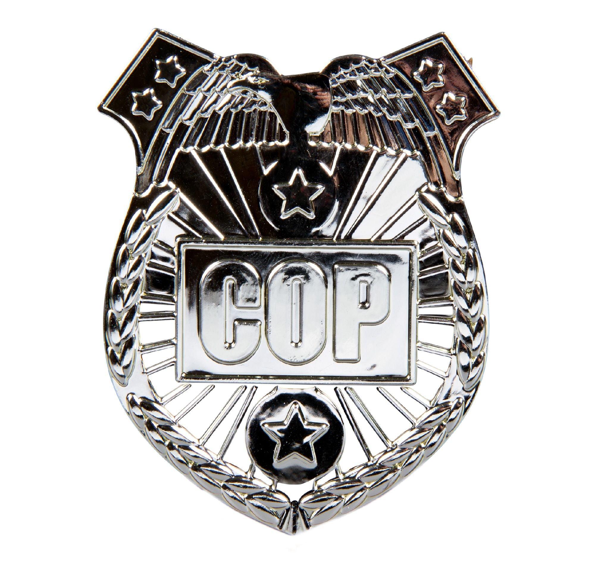 Security Officer Metal Police Badge, Silver | Security Police Equipment |  Fun and Professional