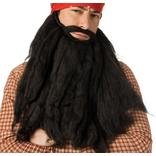 Long Black Pirate Beard