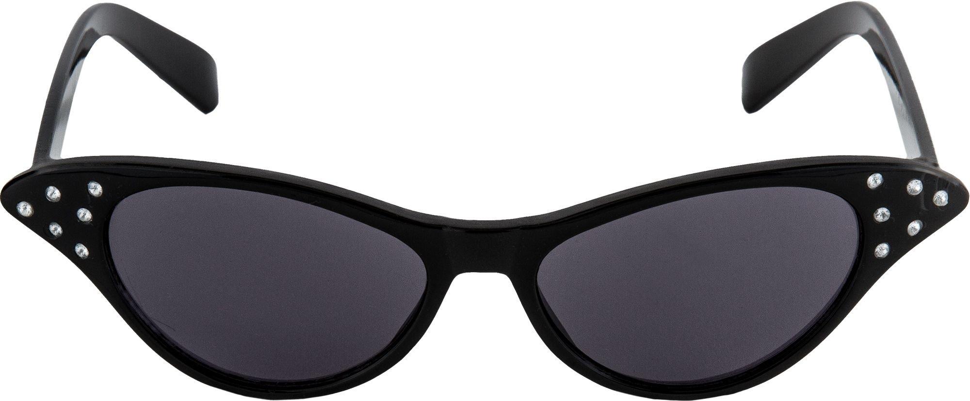 Eyegla Womens Cat Eye Sunglasses Bulk Party Favors Glasses Retro Vintage Clout Goggles Plastic Frame 10 Pack, Black Cateye Sung