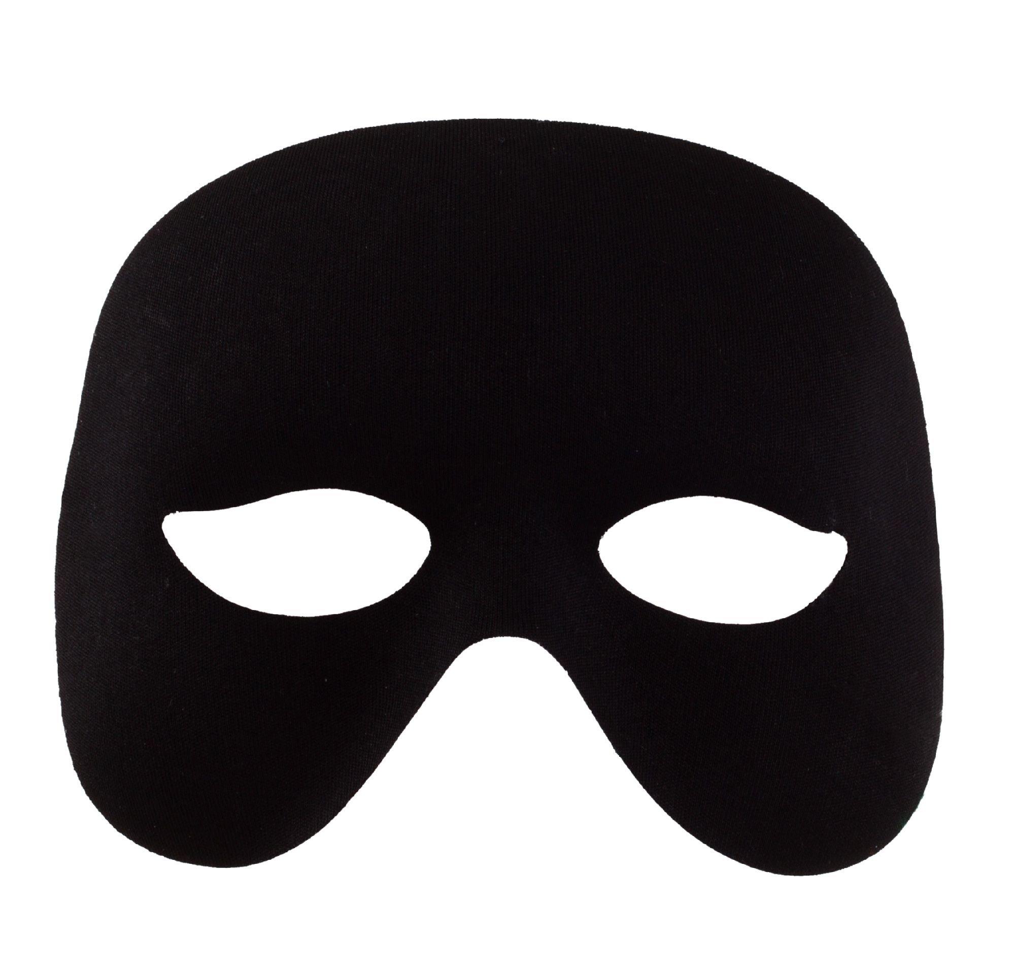 Black Domino Cocktail Mask 5 3/4in x 4 1/4in | Party City