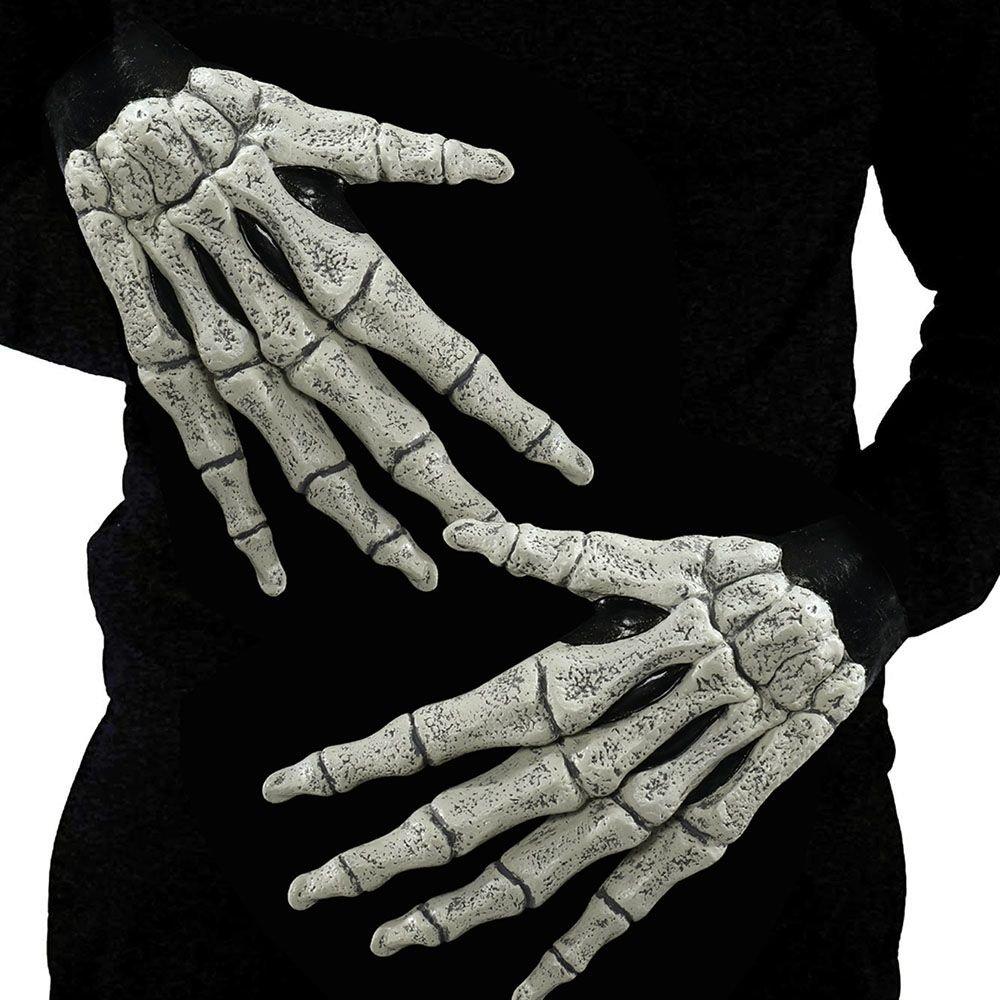 skeleton hand winter gloves