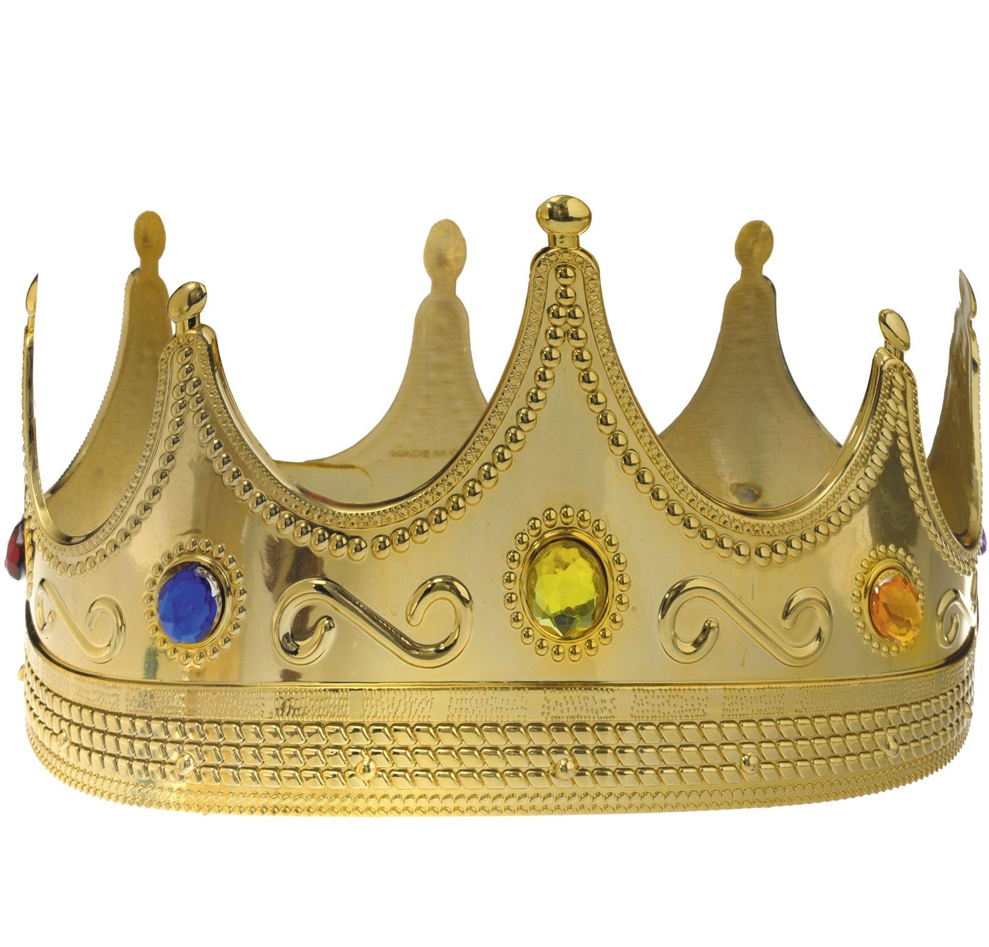 Adult Jeweled King Crown 8in X 4 1 2in Party City