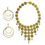 Gold Coin Jewelry Set