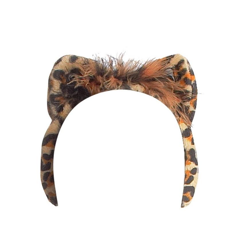 Leopard ears headband fancy dress party one size 