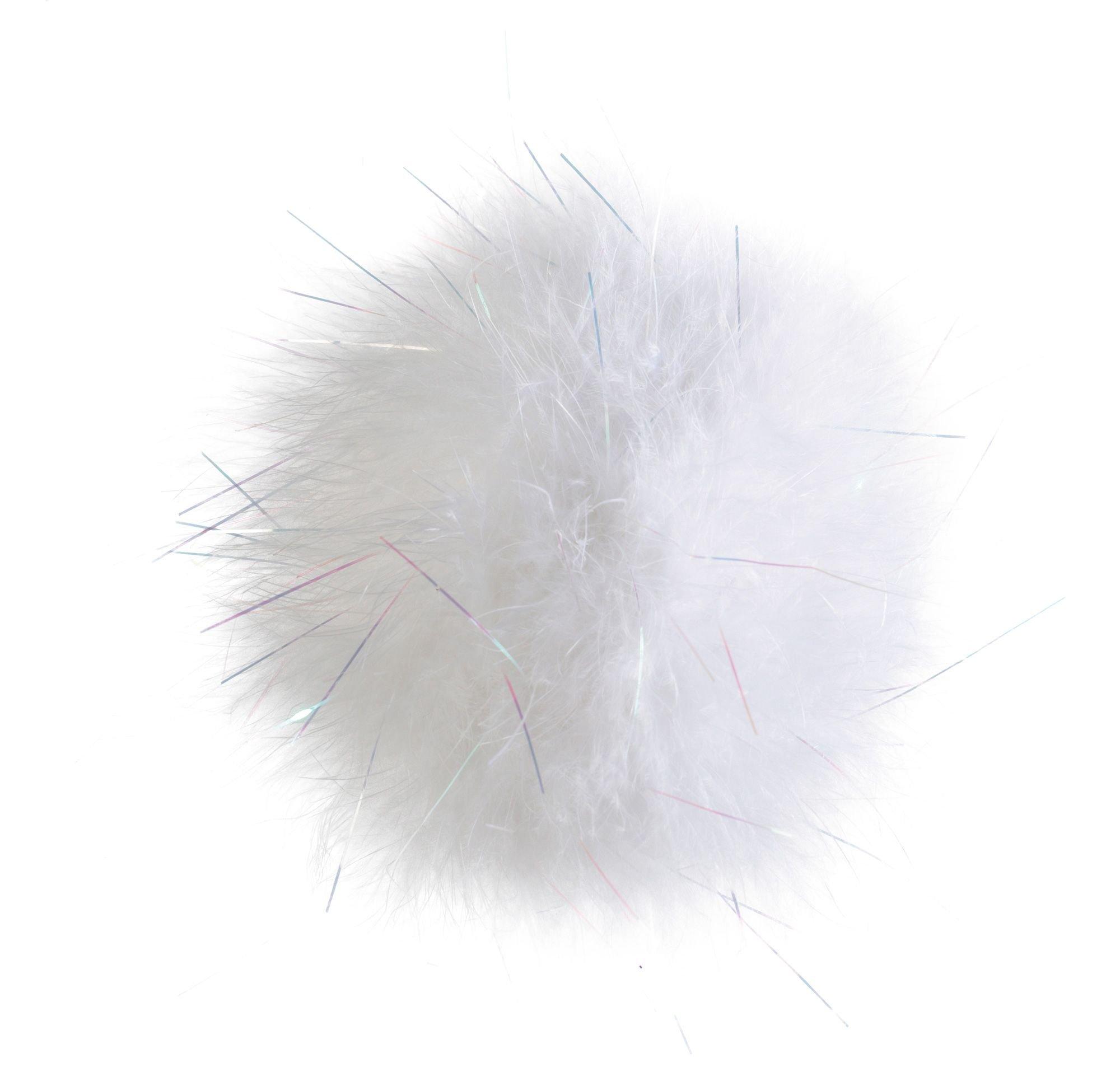 Iridescent White Bunny Tail 5in Party City