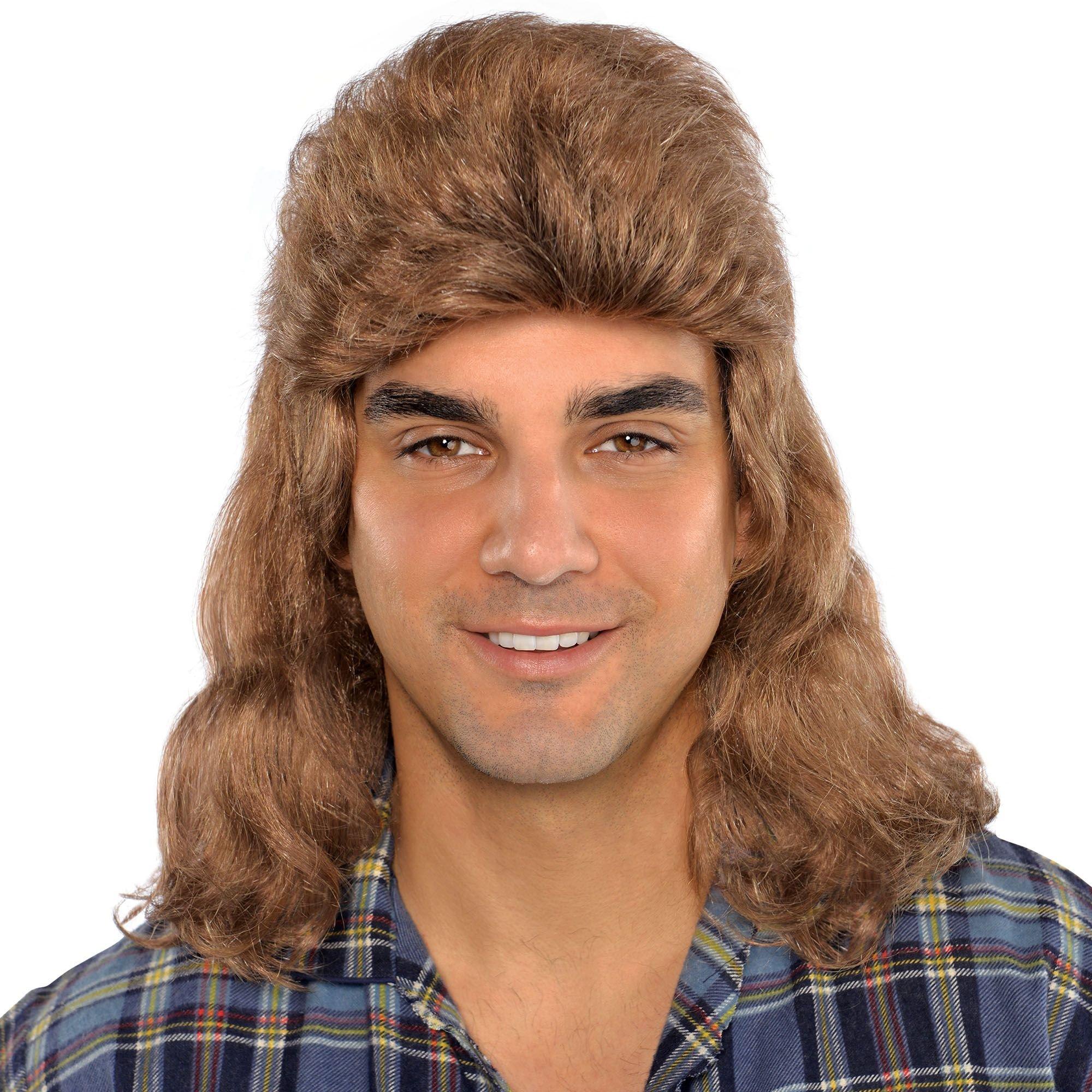 Flat Mullet Wig