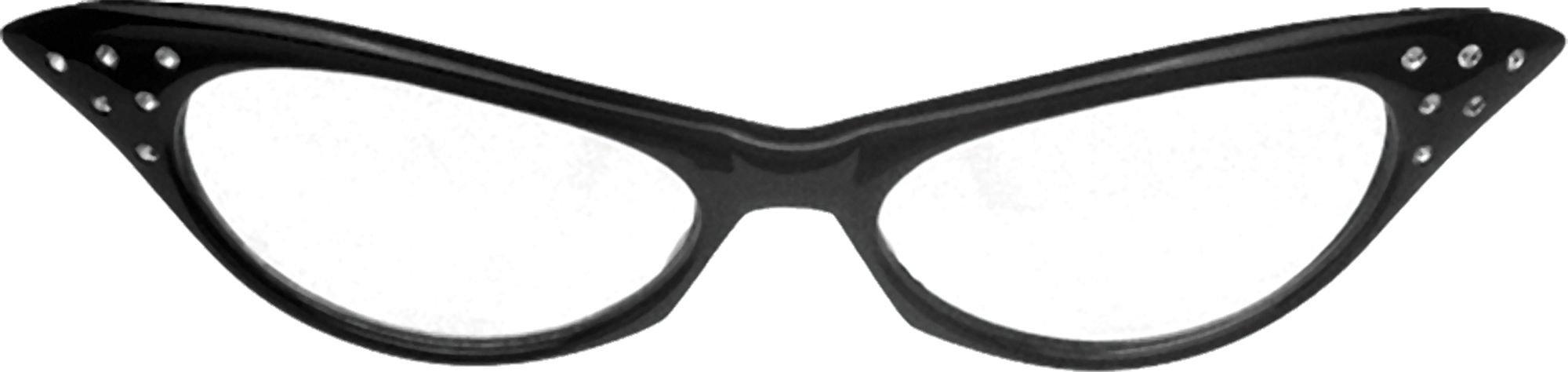 50's Black Glasses