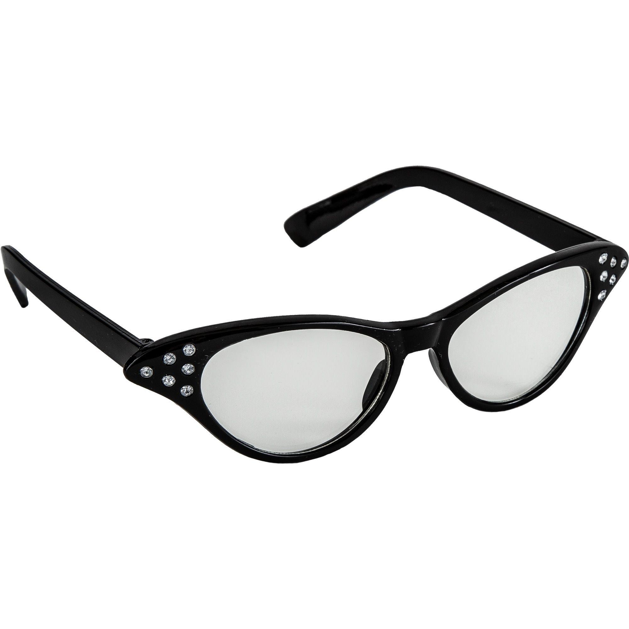 50's Black Glasses