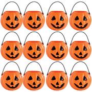 Halloween Kids Trick or Treat Bucket Candy Tote Pail Carry Candy Basket Pail 