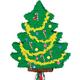 Pull String Christmas Tree Pinata