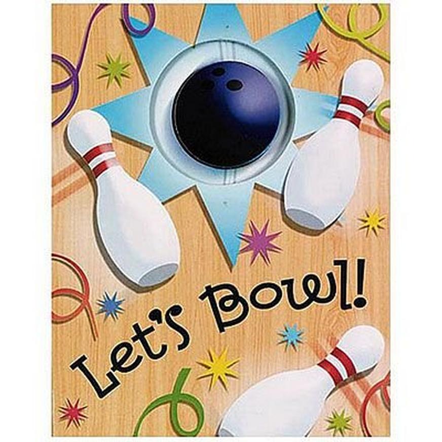 Let's Bowl Invitations 8ct