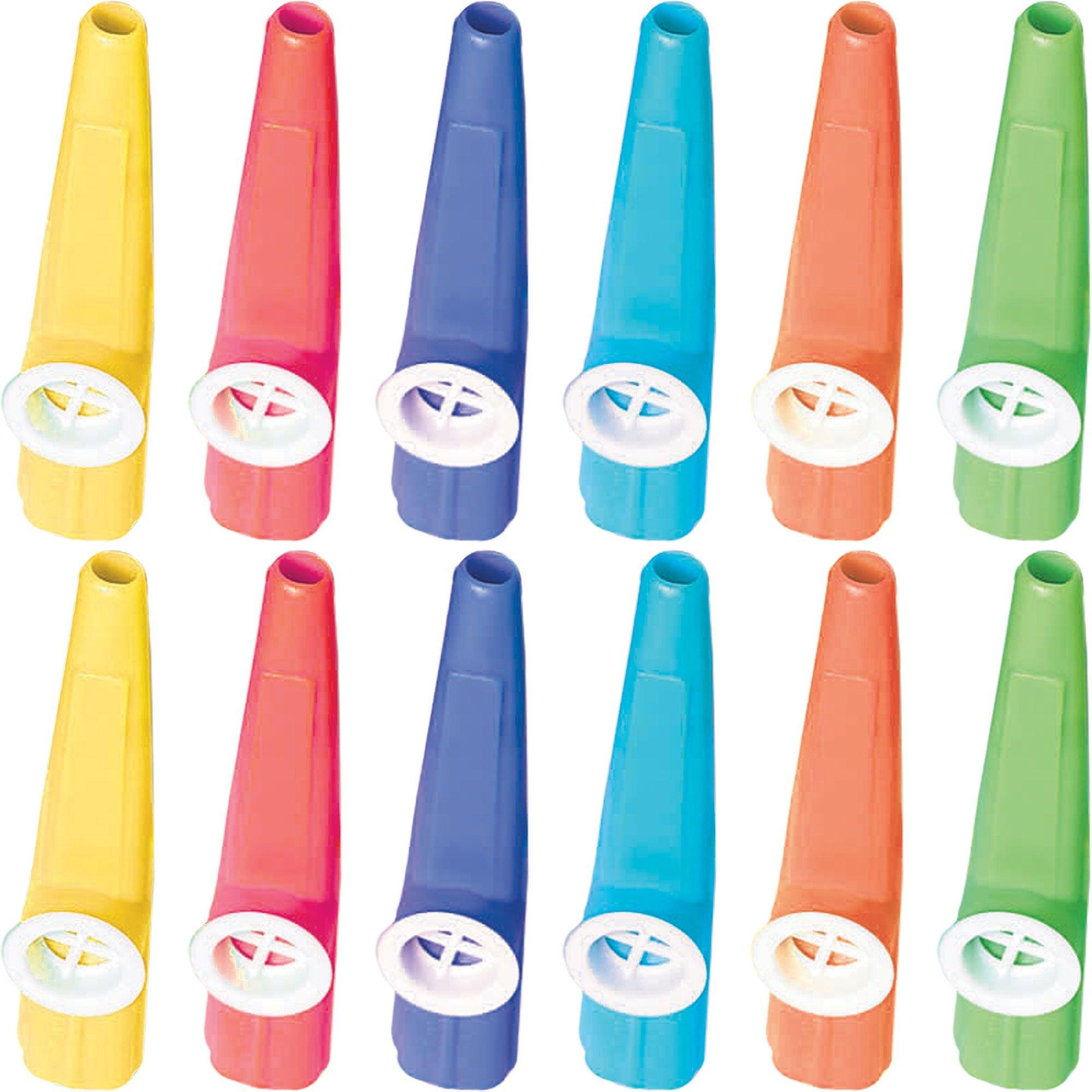 LovesTown Kids Kazoos, 18 Pcs Plastic Kazoo avec 20 Liban