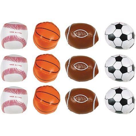  Sports Balls Party Favors for Kids 4-8 8-12,34 Pack