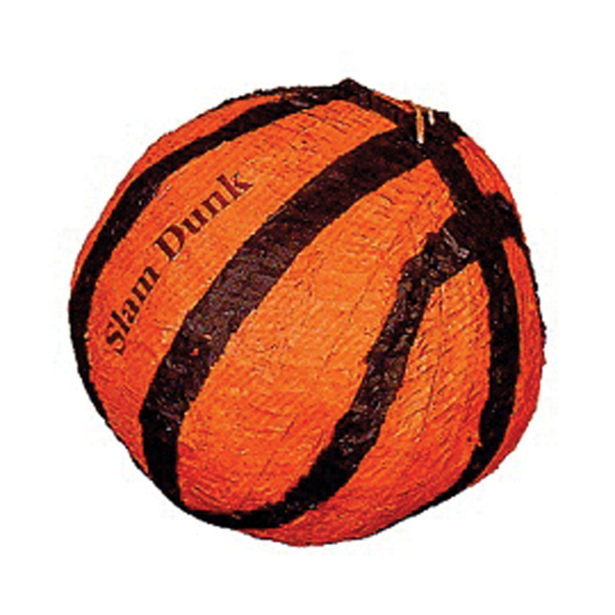 Basketball Pinata 10 1/2in x 10 1/2in x 10 1/2in | Party City