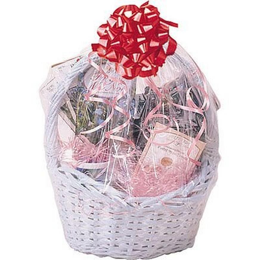 LARGE Cellophane Shrink Heat Wrap-Hamper Basket Gift Wrap Bag-Party Christmas 